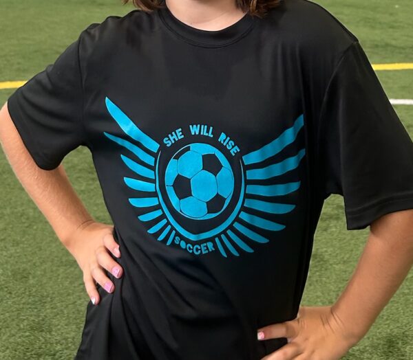 She Will Rise Soccer T-Shirt